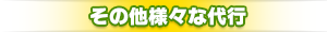 その他様々な代行