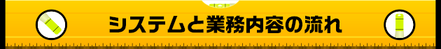 システムと業務内容の流れ